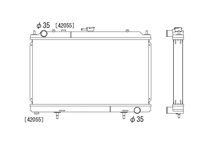 Nissan-S14-94-99-SR20DET-Koyo-Alu-Radiator-53mm-N-FLO