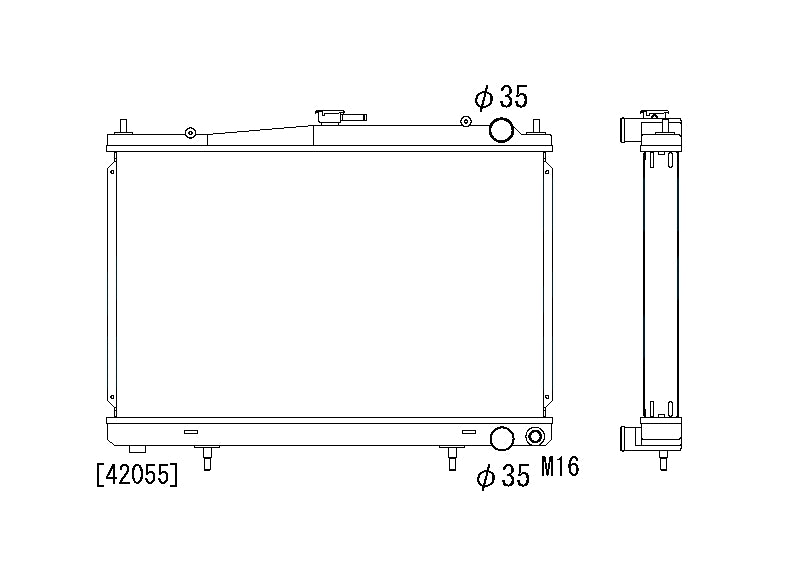 Nissan-Skyline-R33-93-98-GTST/GTR-Koyo-Alu-Radiator-53mm