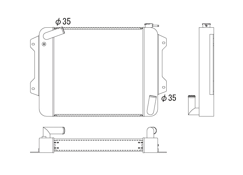 Nissan-240Z/260Z/280Z-S30-(Non-Turbo)-Koyo-Alu-Radiator-53mm