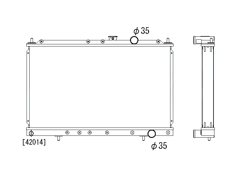 Mitsubishi-Lancer-EVO-1/2/3-92-96-Koyo-Alu-Radiator-53mm