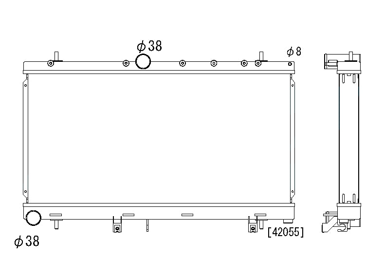 Subaru-Impreza-WRX-00-02-2.0-Koyo-Radiator-53mm-NO-FILLERCAP
