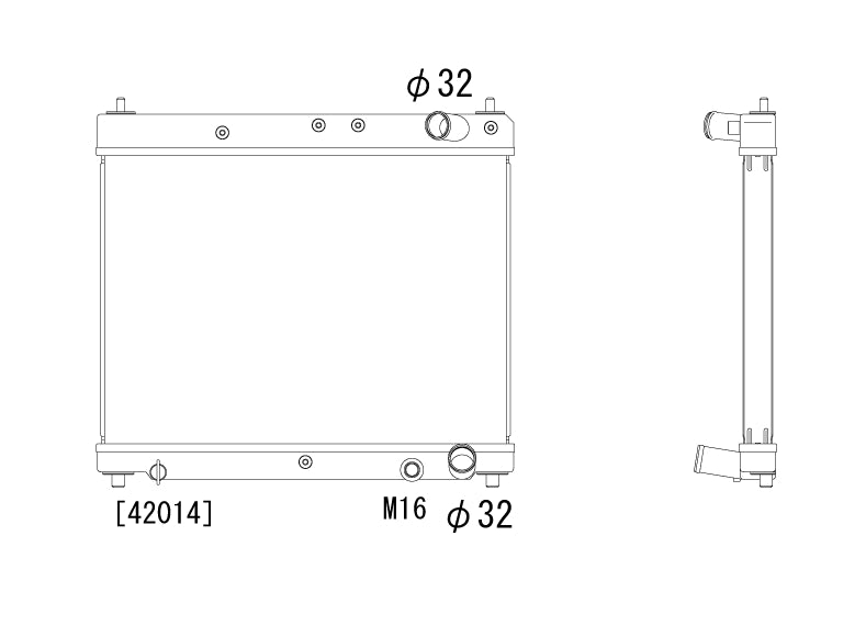 Scion-xB-04-06-1.5L-1NZ-FE-Koyo-Alu-Radiator-36mm-KV010862R