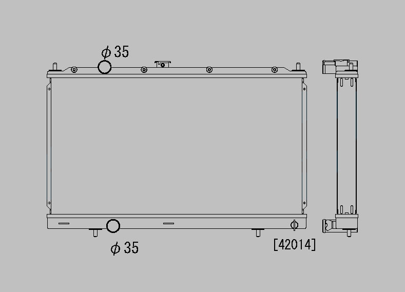 Mitsubishi-Lancer-EVO-4/5/6-96-01-Koyo-Alu-Radiator-36mm