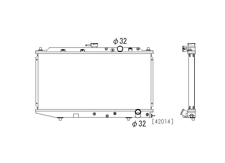 Honda-Civic/CRX-88-91-1.3/1.4/1.5/1.6-Koyo-Alu-Radiator-36mm