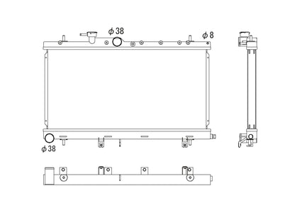 Subaru-Impreza-00-07-WRX-2.0-/STI-2.5-Koyo-Alu-Radiator-36mm