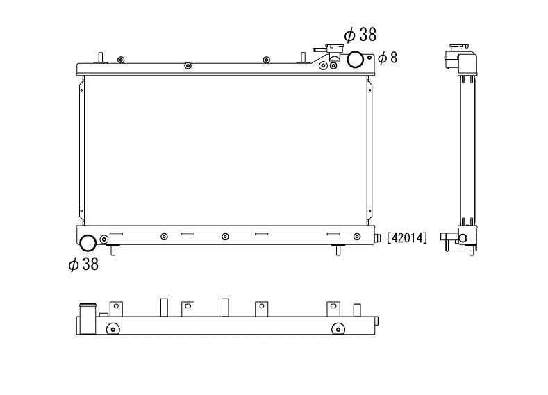 Subaru-Forester-11-12-TA-SG5/9-EJ20/EJ25-Koyo-Alu-Radiator