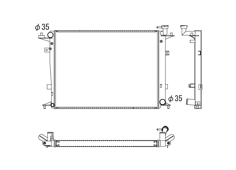 Hyundai-Genesis-09+-3.8-V6-MT-Koyo-Alu-Radiator-36mm