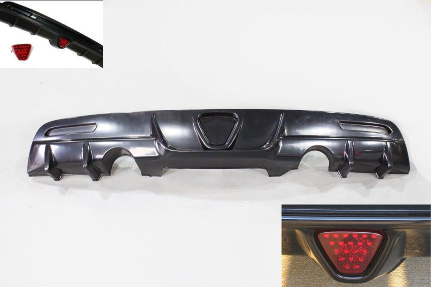 Honda-CRZ-10+-Rear-Bumper-DiffuserDubble-Exhaust-Holes-ABS