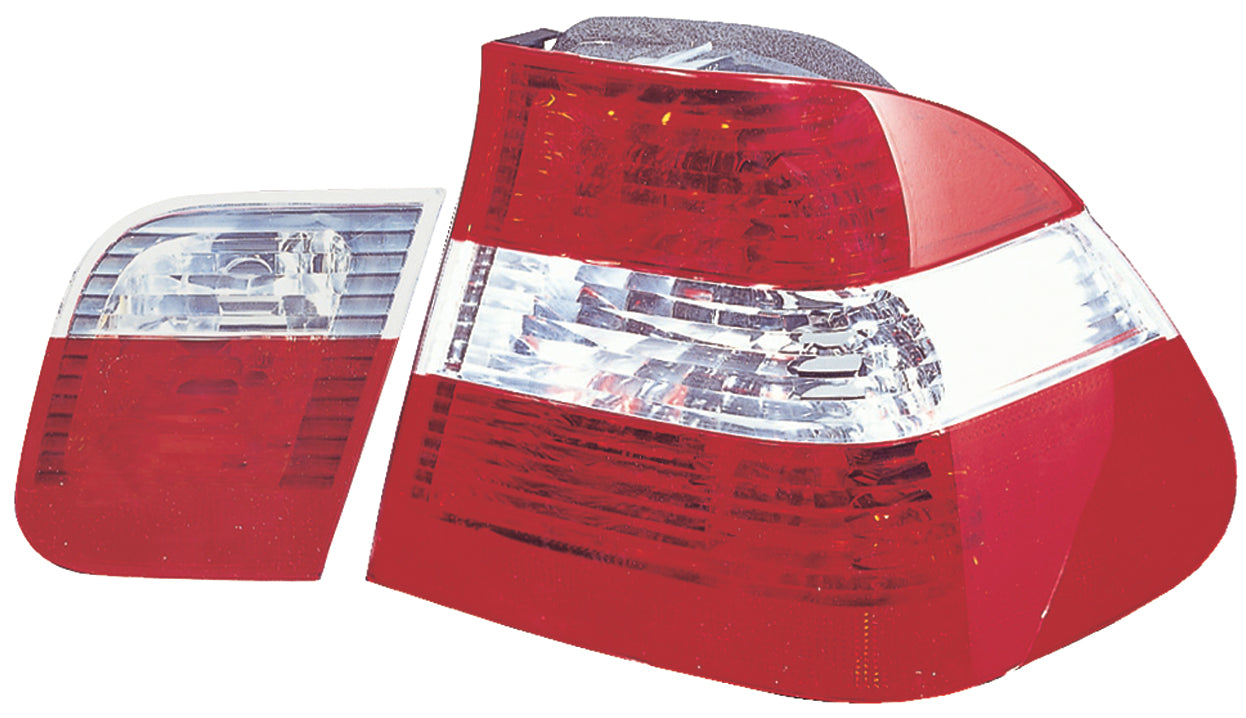 BMW-3-E46-4D-98-01-Taillights-Set-Red/Clear