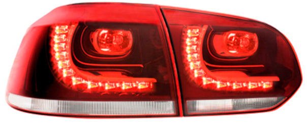 VW-Golf-6-LED-Taillights-Set-Red/Clear-(R-Look)