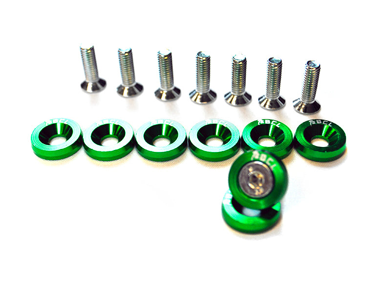 Universal-M6x18-Fenders-Washers-BCL-Green---Set-of-8