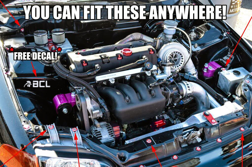 Universal-M6x18-Fenders-Washers-BCL-Green---Set-of-8