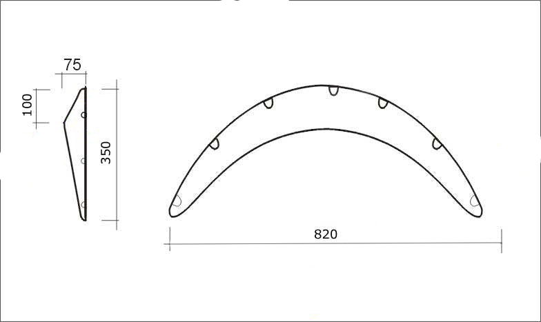 Universal-V1-Fender-Flares-4-Piece-Set-82cm-[SIX]