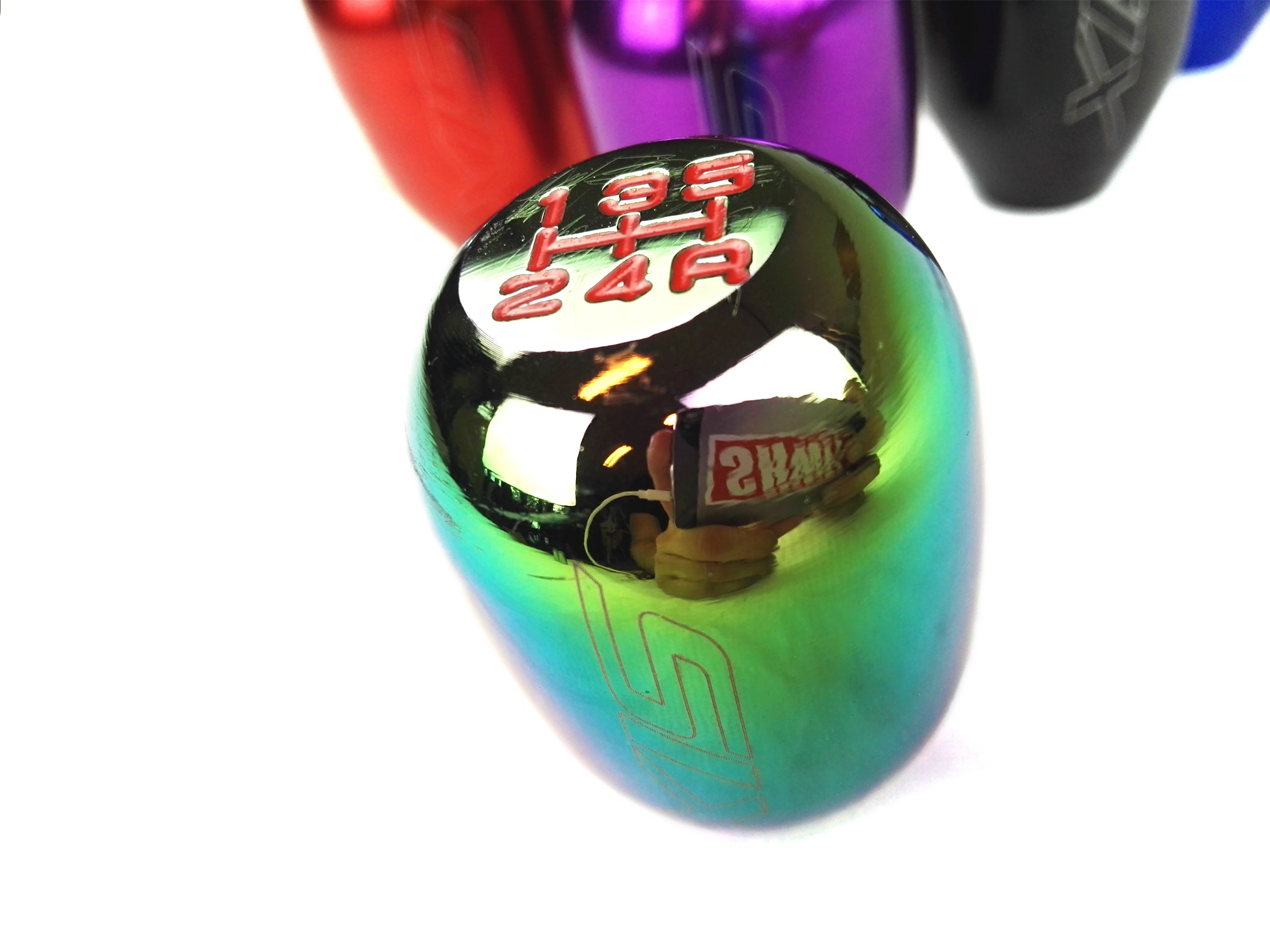 Universal-(Honda)-5-Speed-M10x1.5-Shift-Knob-NeoChrome-[SIX]