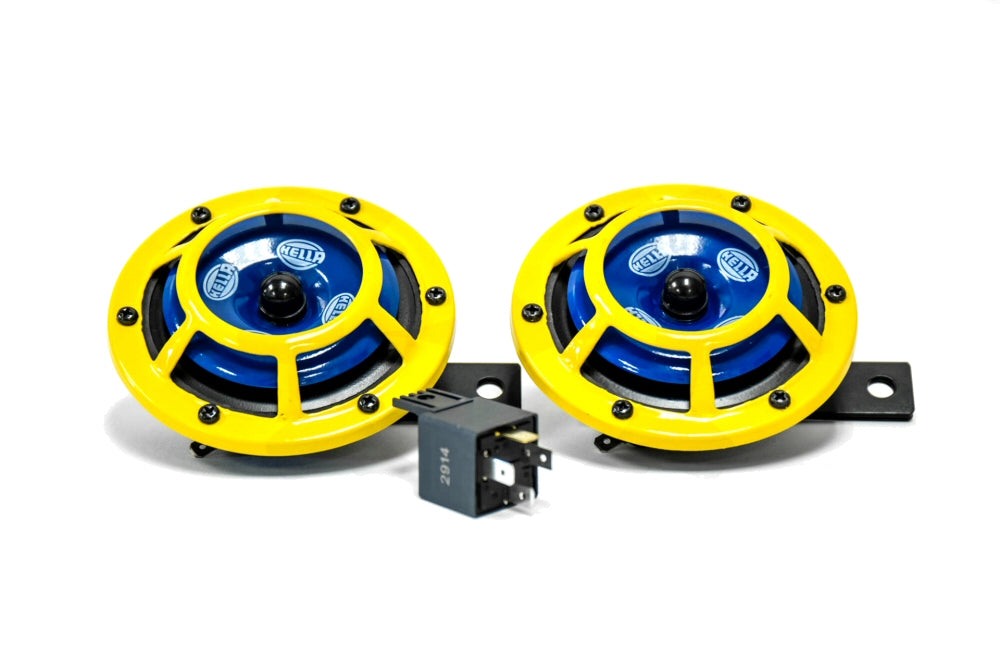 Hella-Sharptone-Horn-Kit-Yellow-115dB-350/415Hz-Set-of-2