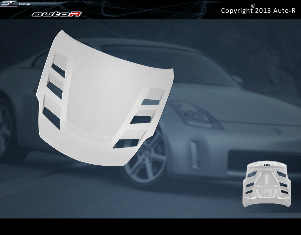 Nissan-350Z-02-06-FRP-Race-Hood-Top-Secret-Style-[AUTOR]