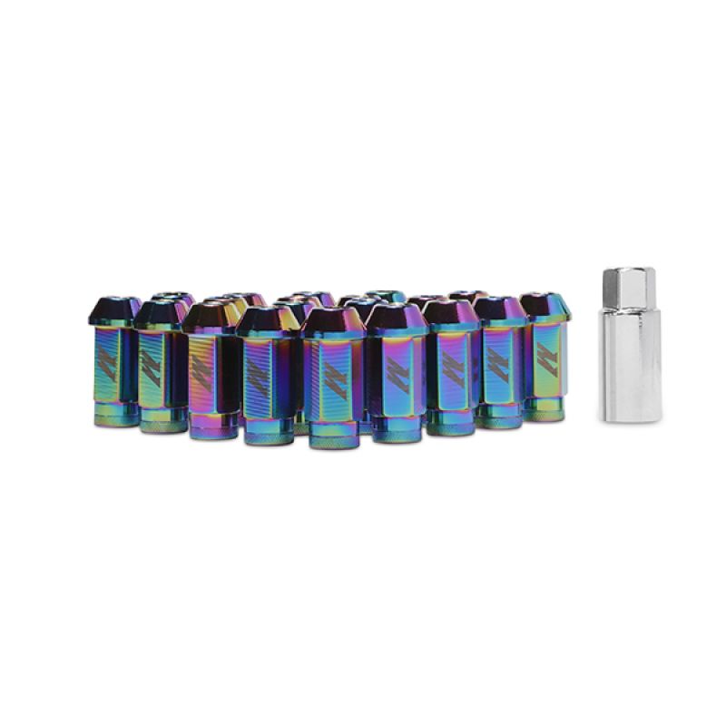 Mishimoto-Aluminium-Locking-Lug-Nuts-M12-x-1.25-Neo-Chrome
