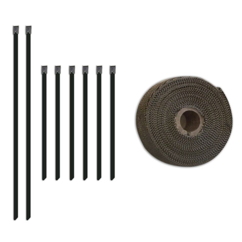 Mishimoto-Heat-Wrap-2"x-35'-Roll-+-Stainless-Locking-Tie-Set