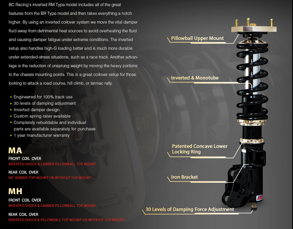 Honda-Civic-16+-1.5T-FC1/FC2-(USA)-BC-Racing-Coilovers-RM-MA