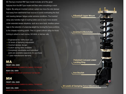 Toyota-Camry-Hybrid-12+-XV50-BC-Racing-Coilover-Kit-RM-MH