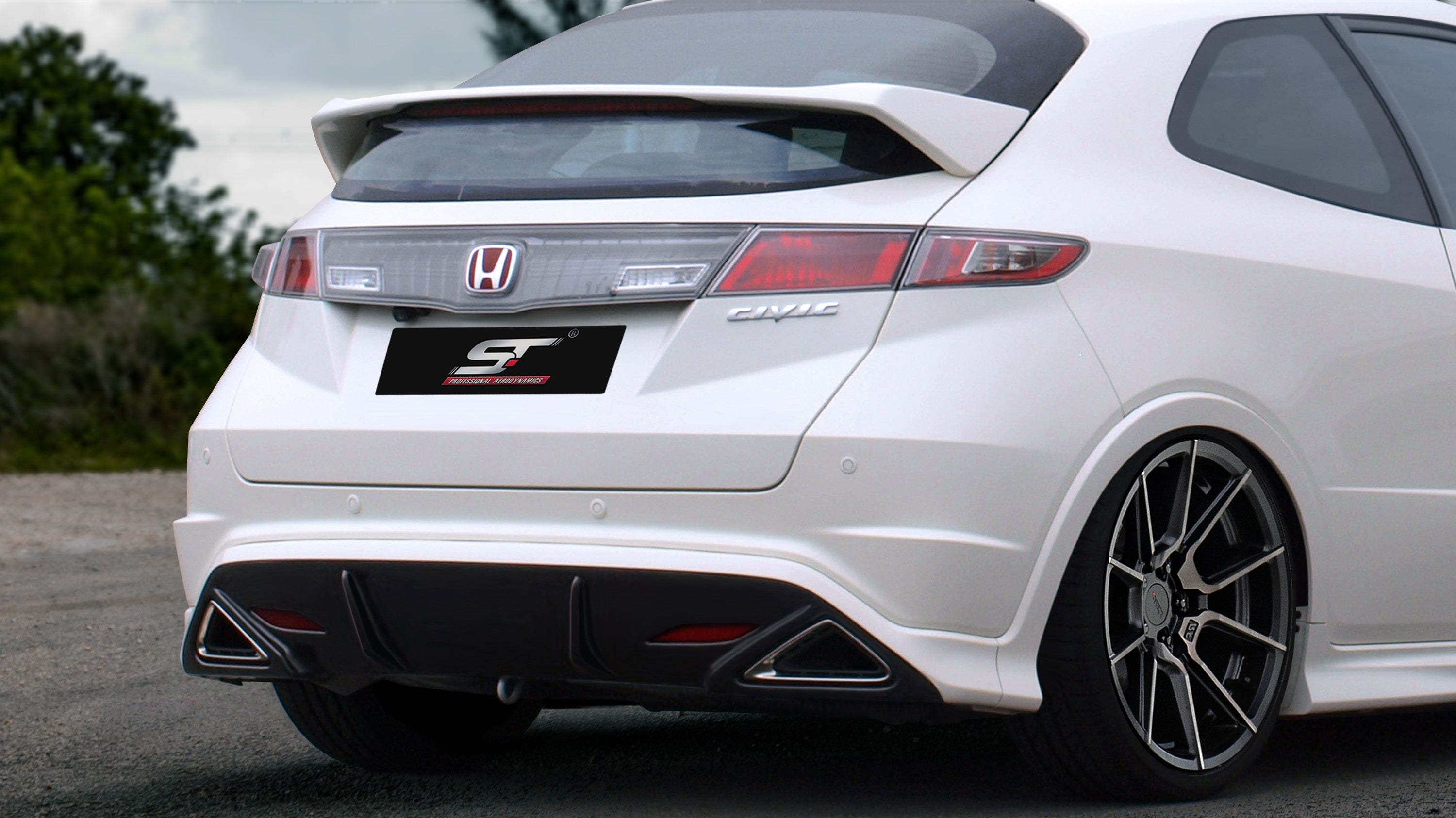 Honda-Civic-06-11-FK/FN/FN2-HB-Rear-Underbumper-Spoiler