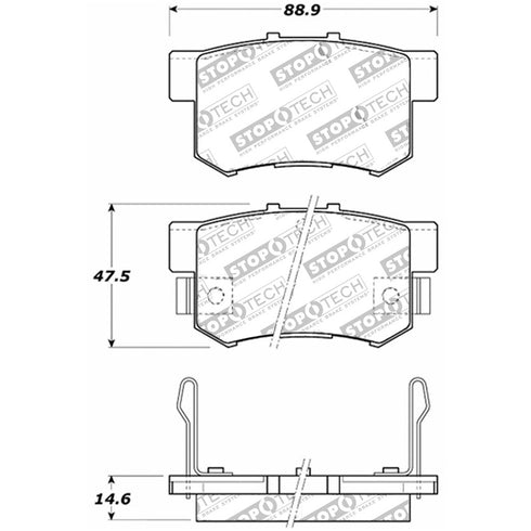 30805370-Stoptech-Street-Brake-Pads-with-Shims-&-Hardware