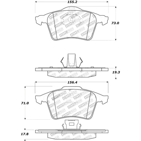 30809152-Stoptech-Street-Brake-Pads-with-Shims-&-Hardware