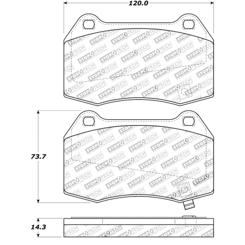 30809600-Stoptech-Street-Brake-Pads-with-Shims-&-Hardware