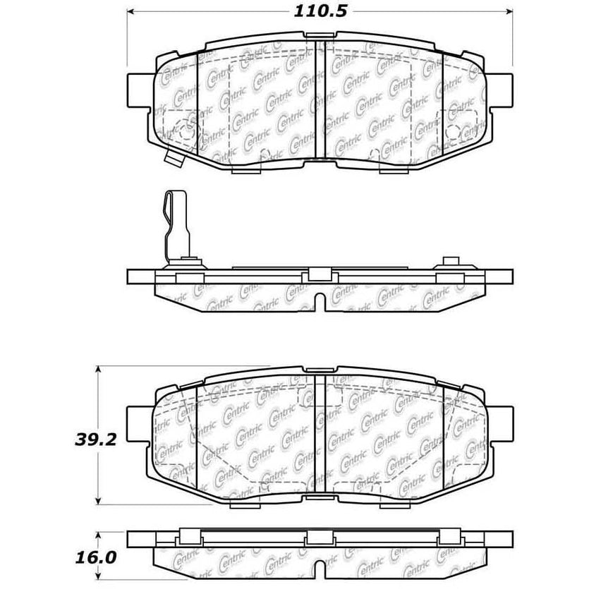 30811240-Stoptech-Street-Brake-Pads-with-Shims-&-Hardware