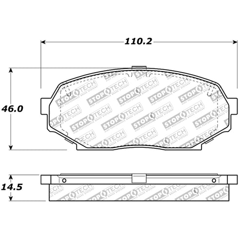 30905250-Stoptech-Sport-Brake-Pads-with-Shims-&-Hardware