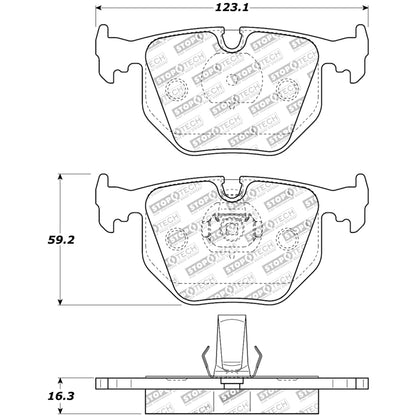 30906830-Stoptech-Sport-Brake-Pads-with-Shims-&-Hardware