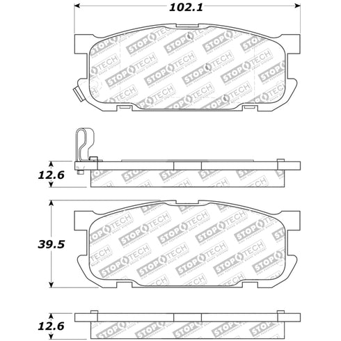 30908910-Stoptech-Sport-Brake-Pads-with-Shims-&-Hardware
