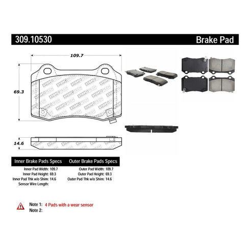 30910530-Stoptech-Sport-Brake-Pads-with-Shims-&-Hardware