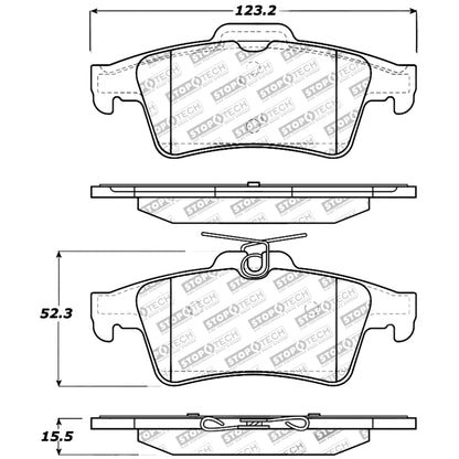 30910950-Stoptech-Sport-Brake-Pads-with-Shims-&-Hardware