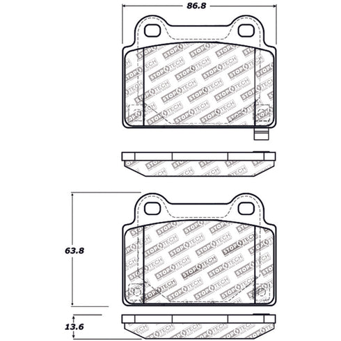 30913680-Stoptech-Sport-Brake-Pads-with-Shims-&-Hardware