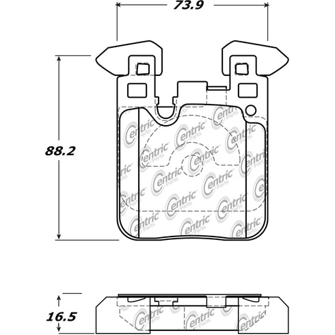 30916560-Stoptech-Sport-Brake-Pads-with-Shims-&-Hardware