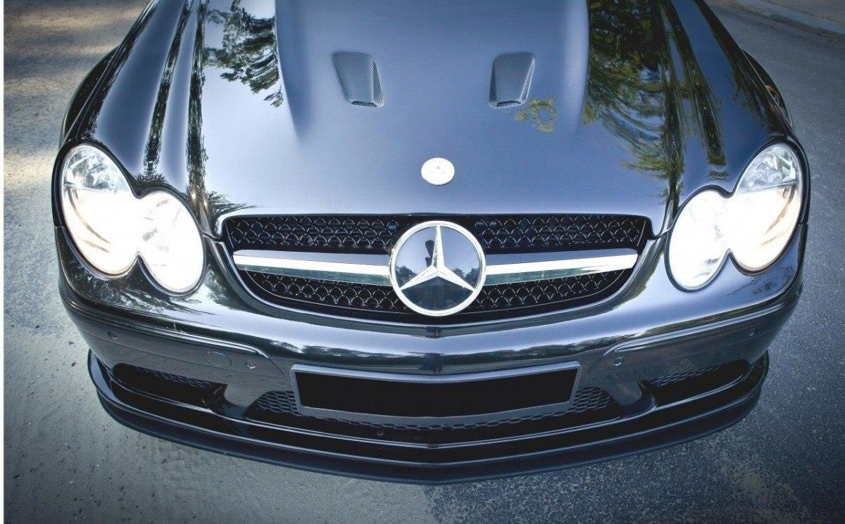 Front-Splitter-Mercedes-CLK-W209-Black-(Sl-Black-Series-Look