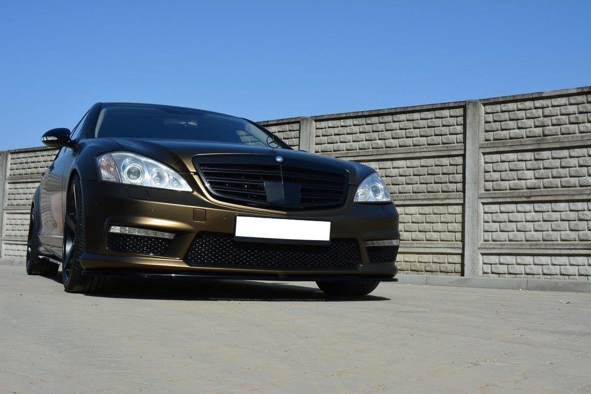Front-Splitter-Mercedes-S-CLass-W221-AMG---Textured