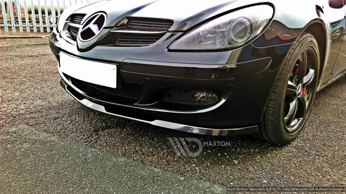 Front-Splitter-Mercedes-SLK-R171-Standard-Bumper---Textured
