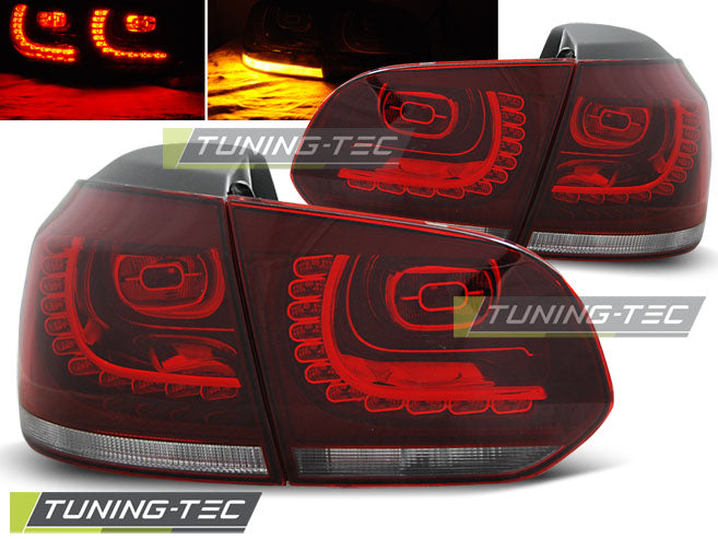 VW-Golf-6-08-12-Led-Tail-Lights-Red-White