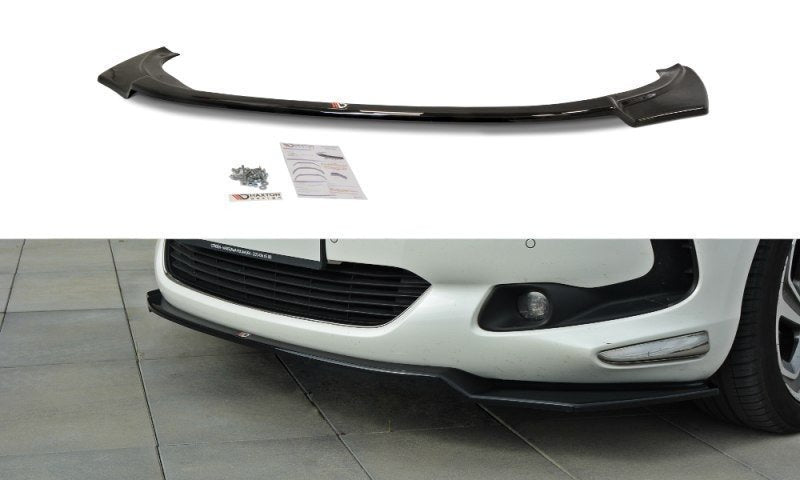 Front-Splitter-V.1-Citroen-DS5-Facelift---Gloss-Black