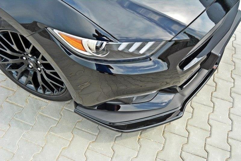 Front-Splitter-Ford-Mustang-GT-MK6---Gloss-Black