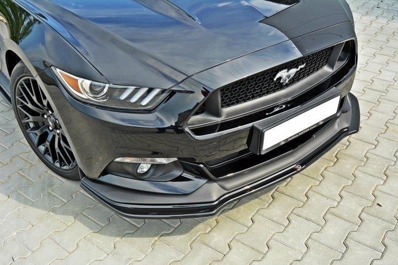 Front-Splitter-Ford-Mustang-GT-MK6---Gloss-Black