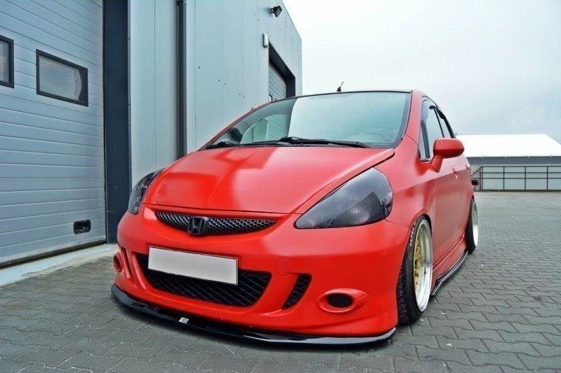 Front-Splitter-V.1-Honda-Jazz-MK1---Gloss-Black