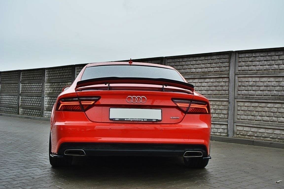 Spoiler-Extension-Audi-A7-S-Line-(Facelift)---Gloss-Black