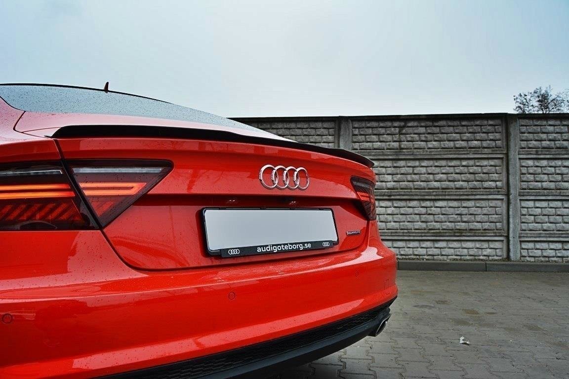 Spoiler-Extension-Audi-A7-S-Line-(Facelift)---Gloss-Black