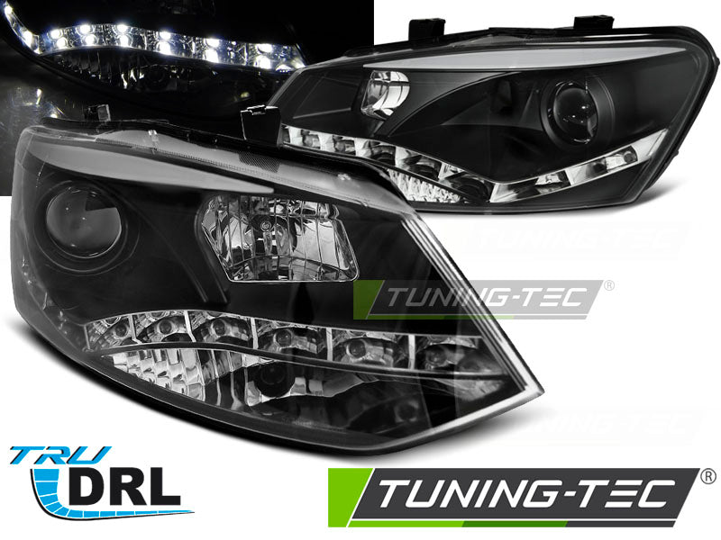 VW-Polo-6R-09-03-Headlights-True-DRL-Black