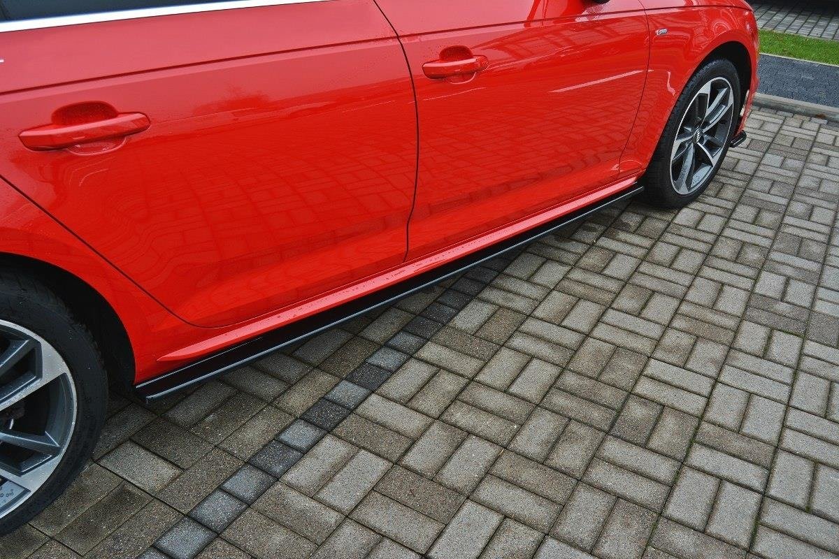 Side-Skirts-Diffusers-Audi-S4-/-A4-S-Line-B9---Gloss-Black