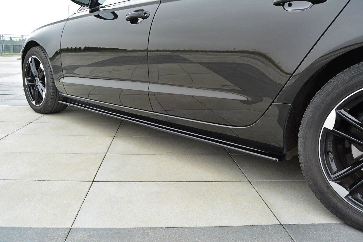 Side-Skirts-Diffusers-Audi-A6-C7---Gloss-Black