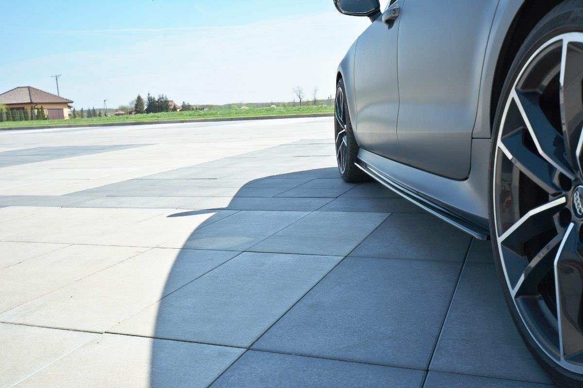 Side-Skirts-Diffusers-Audi-RS7-C7-FL---Gloss-Black